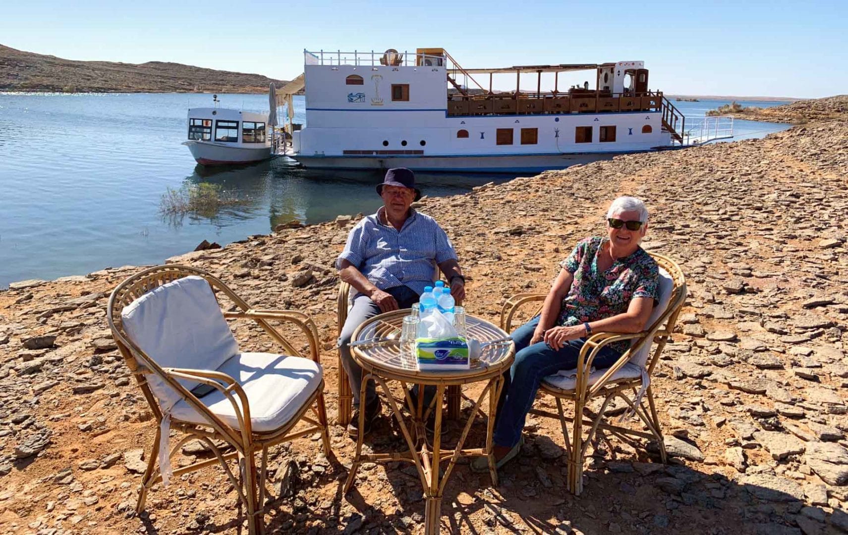 Croisière sur le Lac Nasser sur un petit bateau